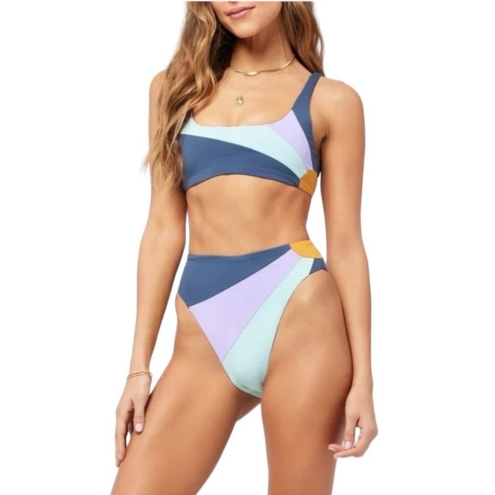 L*Space Luca Sunburst Bikini Bottom Small Style LSLSB22 SPW NWT